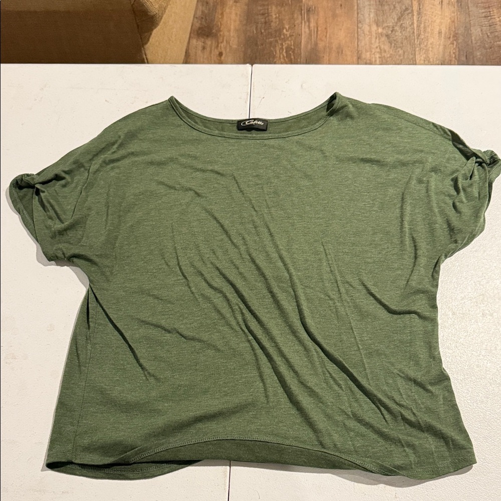 Olive Green Short Sleeve Tee by